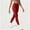Red, variant on Women's High Waisted Leggings Buttery Soft No Front Seam Yoga Pants for Workout Running