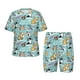 thumbnail image 1 of Fotbe Dogs Pijama Estampada de 2 Piezas para Niños – Ropa de Dormir de Manga Corta Cómoda para Niños y Niñas, Camiseta y Shorts de Algodón-Medium, 1 of 6