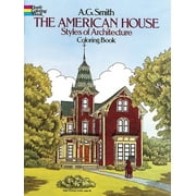 Pre-Owned The American House Styles of Architecture Colouring Book (Dover History Coloring Book) Paperback