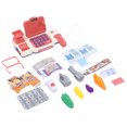 thumbnail image 3 of Playhouse Cash Register, Multifunctional Pretend Play Cashier Perfect Gift Math Skills Training  For Nursery For Children, 3 of 8