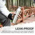 thumbnail image 5 of Life's Easy 20 oz. Stainless Steel Water Bottle, Keep liquids hot or cold, Double Wall Vacuum Insulated Water Bottle , BPA Free, Leak Proof, Spill Proof and Sweat Free (Silver), 5 of 7