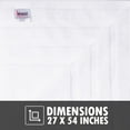 thumbnail image 3 of Infinitee Xclusives Premium Brilliant White Bath Towels - Pack of 2 - 27 x 54 inches, 3 of 12