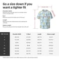 thumbnail image 5 of Fotbe Cartoon Cat Camisa Estampada de Manga Corta para Hombre, Casual de Verano, Estilo Playero, Sin Arrugas-Medium, 5 of 5