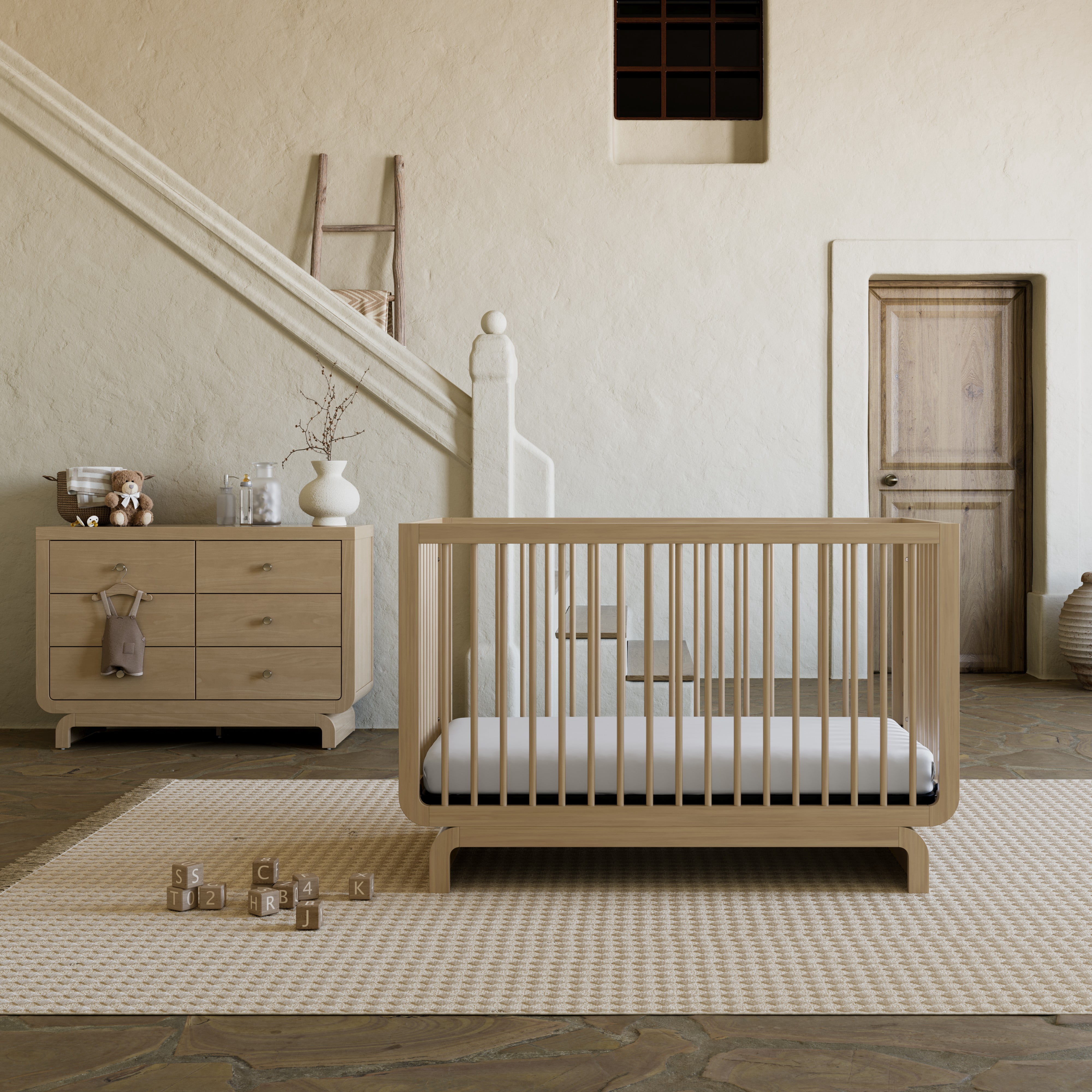 Art of Nursery by Storkcraft Santorini 6 Drawer Nursery Double Dresser, Driftwood