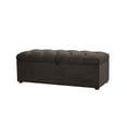 thumbnail image 1 of Arlo Tufted Storage Bench Dark Charcoal Grey, 1 of 11