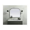 thumbnail image 2 of Metal Frame Arch Mirror 36x30 Inch in Black, 2 of 9