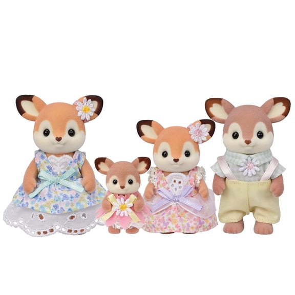 Calico Critters Deer Family, Set of 4 Collectible Doll Figures