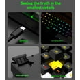 thumbnail image 4 of Zootealy Clavier de Jeu Compact à Membrane 61 Touches avec Ligne de Touches Divisée, Rétroéclairage RVB Bicolore, Disposition Mini 60 %, Coloris Noir et Blanc, Inclut une Souris G3, 4 of 7