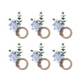 thumbnail image 2 of 6 hebillas para servilletas, anillos para servilletas, soportes de madera para vajilla, decoración para eventos, bar, Acción de Gracias, restaurante, Azul, 2 of 8