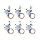 thumbnail image 2 of 6 anillos para servilletas, hebillas para servilletas, decoración de mesa, servilletas de madera Azul, 2 of 9