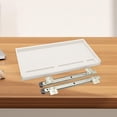 thumbnail image 6 of figatia under Desk PC Keyboard Drawer Tray Desktop Extender Replacement Saving Space Push and Pull Smooth 51.5x27cm Keyboard Organizer White 35mm W Rail, 6 of 8
