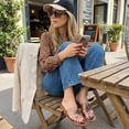 thumbnail image 5 of Cushionaire Caper Jelly Sandals for Women, Comfortable Womens Slides with Cushioned Footbed and Wide Widths Available, 5 of 23