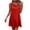 Red, variant on Yanhaigong Plus Size Dresses for Women Casual,YANHAIGONG Mini Dresses for Women Summer Sleeveless Mini Dress,Women's Summer Casual Diagona Neck Swing T-Shirt Dresses Beach Cover Up