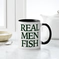 thumbnail image 4 of CafePress - Real Men Fish Mugs - 11 oz Ceramic Mug - Novelty Coffee Tea Cup, 4 of 4