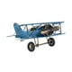 thumbnail image 5 of Aviones Del Modelo de Avión Adornos Fotográficos de La Artesanía de Artesanía Escultura Biplano de Hierro Modelo de Aeronave Vintage para Escritorio H Azul, 5 of 8