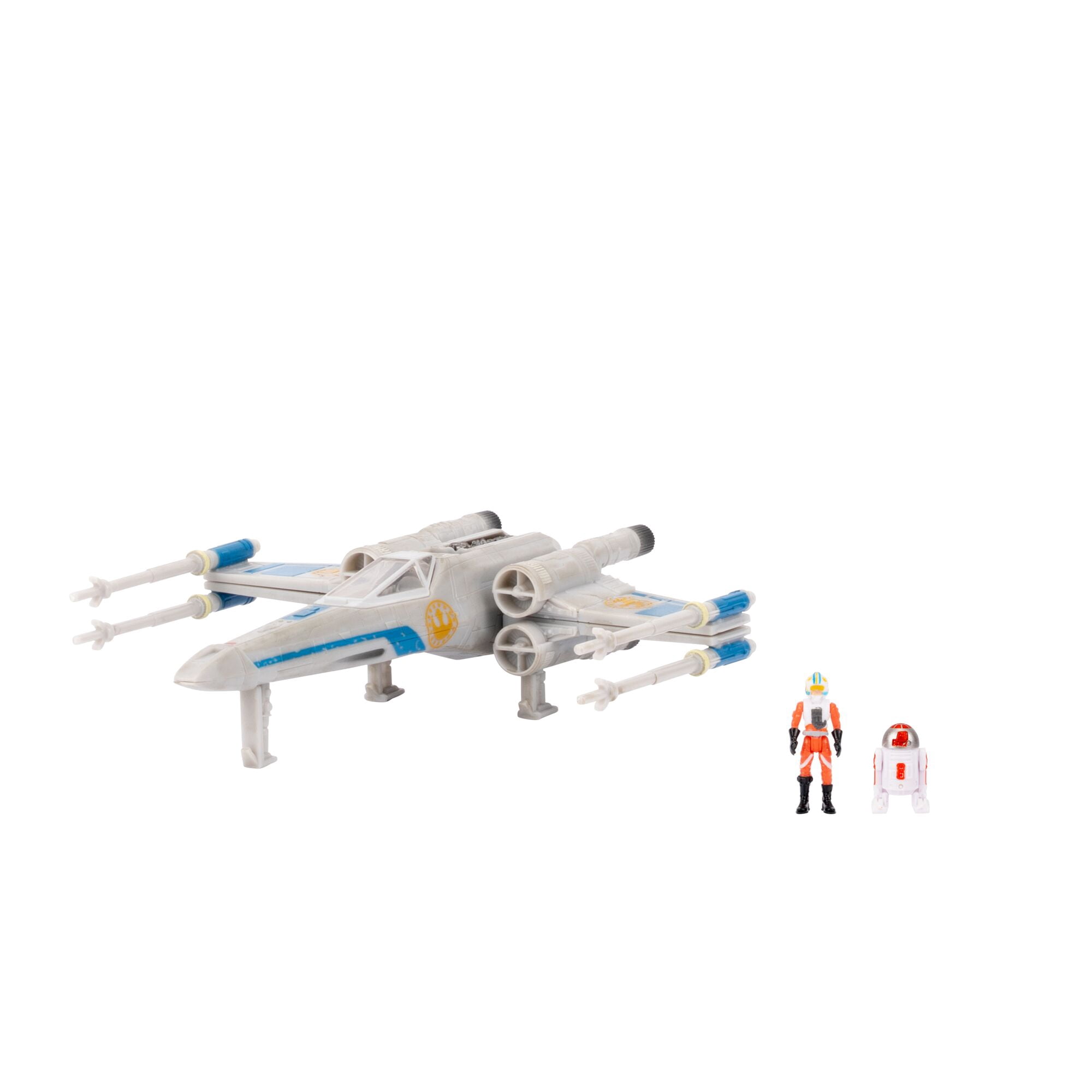 STAR WARS 5 Inch Vehicle and Figure New Republic X-Wing with Pilot (Skeleton Crew) - Series 9