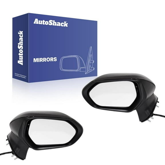 AutoShack Side View Mirrors Power Heated | Replacement for 2018-2020 Toyota Camry | Driver and Passenger Side | 2-PC