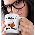 thumbnail image 2 of 3dRose, I Believe In Tea Bags, 11oz Magic Transforming Mug, 2 of 8