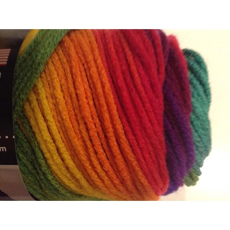 Multi Colored Heart Bulk Buy: Super Saver Yarn, Favorite Stripe (4965), Pack of 3 Balls, Red Heart Super Saver Yarn is colored Favorite Stripe. By Red Heart ()