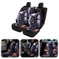 thumbnail image 1 of KNFATEQVEDG Halloween Car Seat Covers Universal Fit Front and Back Set Auto Accessories for Holiday And, 1 of 8