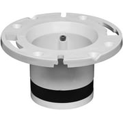 Toilet Bowl Repair Kit Bundle = Oatey 43539 PVC Cast Iron Flange Replacement, 4-Inch + Sani Seal Llc BL01 Waxless Toilet Gasket