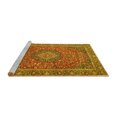 thumbnail image 2 of Ahgly Company Machine Washable Indoor Square Persian Yellow Traditional Area Rugs, 7' Square, 2 of 4