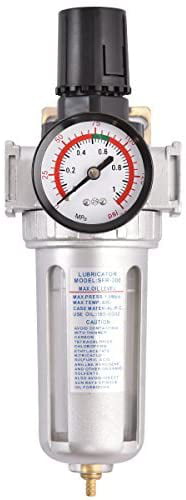 3/8inch NPT Air Pressure Regulator Filter Water Separator with Pressure Gauge US 