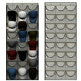 thumbnail image 1 of Estante para sombreros con 24 bolsillos, organizador para sombreros de béisbol, soporte colgante para almacenamiento de sombreros para pared del armario, 1 of 7