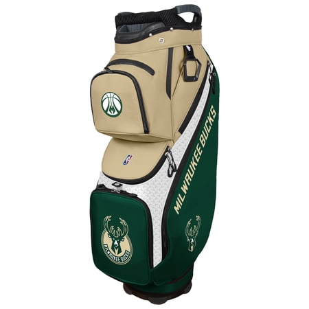 WinCraft Milwaukee Bucks Clubhouse Cooler Cart Golf Bag