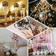 thumbnail image 5 of Efavormart 4 Pcs 4" Rose Gold Glass Mirror Disco Ball with Hanging String Christmas Ornaments, 5 of 8