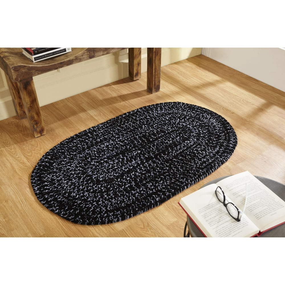 Better Trends Chenille Tweed Braid Reversible Indoor Area Utility Rug 100 Polyester, 96" x 120