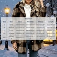 thumbnail image 4 of KICILVS Fleece Cardigans for Women Button Down Hooded Plaid Coat Warm Fuzzy Sherpa Cardigan Oversized Winter Outwear with Pockets, 4 of 7