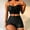 Black, variant on Babysbule Womens Swimsuits Womens Bandeau Bandage Solid Bikini Set Push-Up Brazilian Two Piece Swimwear Beachwear Swimsuit