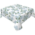 thumbnail image 2 of Blue Green Floral Square Tablecloth 54x54 Inch Hydrangea Flower Table Cloth Spring Summer Holiday Table Covers Polyester Indoor Outdoor Farmhouse Tablecloths for Kitchen Dining Party Picnic, 2 of 7