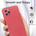 thumbnail image 3 of Peafowl Compatible avec Étui iPhone 12 Pro Max, Étui Protectrice en Silicone Liquide Souple pour iPhone 12 Pro Max (Rouge), 3 of 6
