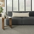 thumbnail image 2 of Mina Victory Life Styles Woven Cotton Grid 12" x 40" Beige Indoor Throw Pillow, 2 of 4