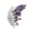 Purple, variant on Crystal Butterfly Brooch for Women – Gradient Rhinestone Pin with Sparkling Multi-Faceted Stones, Elegant Luxury Jewelry Accessory for Dress Jacket Coat Bag (1pc)