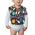 thumbnail image 6 of Hirioo Bowling Ball for Baby Waterproof Pocket Bib Adjustable Closed for Babies Toddlers with Large Pocket 6-24Months, 6 of 8