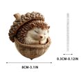 thumbnail image 3 of Adorno de árbol de Navidad acrílico plano 2D con agujero | Diseño de piña caprichoso | Decoración navideña para coche y hogar | Colgante de árbol festivo con aro para colgar, 3 of 5