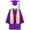 Purple, variant on LYHaoo Kids Kindergarten Children Cap Gown Preschool Graduation Shawl Tassel Set Boys Outfits&Set Boys Outfit Sets Sizes (4-6 Years)