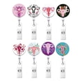 thumbnail image 2 of Retractable Badge Holder Reel With Uterus Print For Nurse Doctor ID Card Chain, 2 of 7