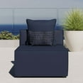 thumbnail image 2 of Sofa Middle Chair, Fabric, Blue Navy Blue, Modern Contemporary Urban Design, Outdoor Patio Balcony Cafe Bistro Garden Furniture Hotel Hospitality, 2 of 7