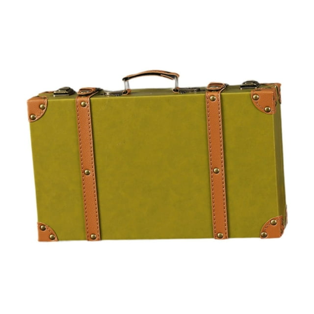 Maleta vintage, cajas de maletas, maletas para bodas, viajes, mujeres Verde