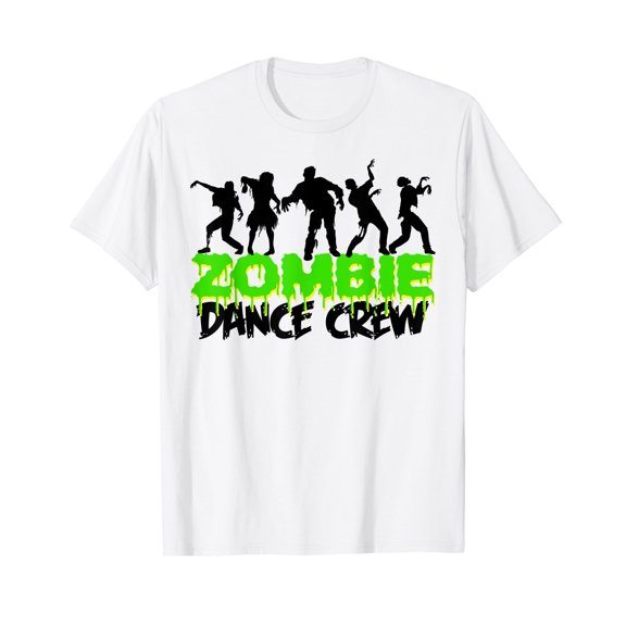 Zombie Dance Crew Halloween Zombie Dance Crew Short Sleeve White T-Shirt