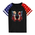 thumbnail image 4 of Gamivast Unisex Kids July 4Th Amarican Flag Top Patriotic Funny T-Shirt Summer Short Sleeve Independence Day Shirts Black Walmart Plus Membership Cancel Order, 4 of 4