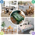 thumbnail image 5 of St.Patrick's Day Shamrock Leaf Tablecloth,Wipeable Polyester Table Cover for Rectangle Tables,Foldable Tableclothes Cute Tablecloths for Dining Room Camping Indoor Outdoor, 5 of 6