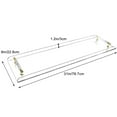 thumbnail image 6 of Wildnix Modern Acrylic Bathtub Caddy Tray with Raised Baffle and Practical Handles, Clear and Gold Color, Waterproof, , and Easy to Clean for Bathroom Organization, 6 of 6
