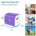 thumbnail image 6 of Fast Charger USB Adapter Charger with 6FT Micro USB Cable Fast Charging Android Charger, Braided Nylon Micro USB Cables for Samsung Galaxy, Android Devices, Purple, 6 of 7