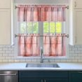 thumbnail image 3 of Abstract Oil Watercolor Kitchen Curtains and Valances Set - 3 Piece Kitchen Curtains Sets with Valance for Windows Rod Pocket Machine Washable Kitchen Decor Decorations (54"x18"+2x27.5"x24"), 3 of 6