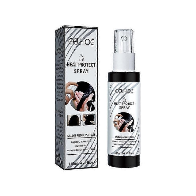 Spray protector térmico sin enjuague Spray protector térmico Spray abrillantador para el cabello Permanente rizada Peinado rápido Sin lavado